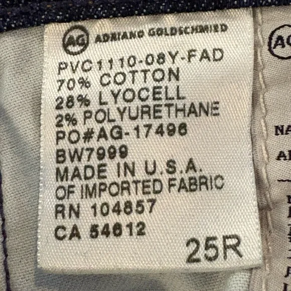 👖AG • Stilt cigarette jeans • 25R • EUC - Picture 10 of 11